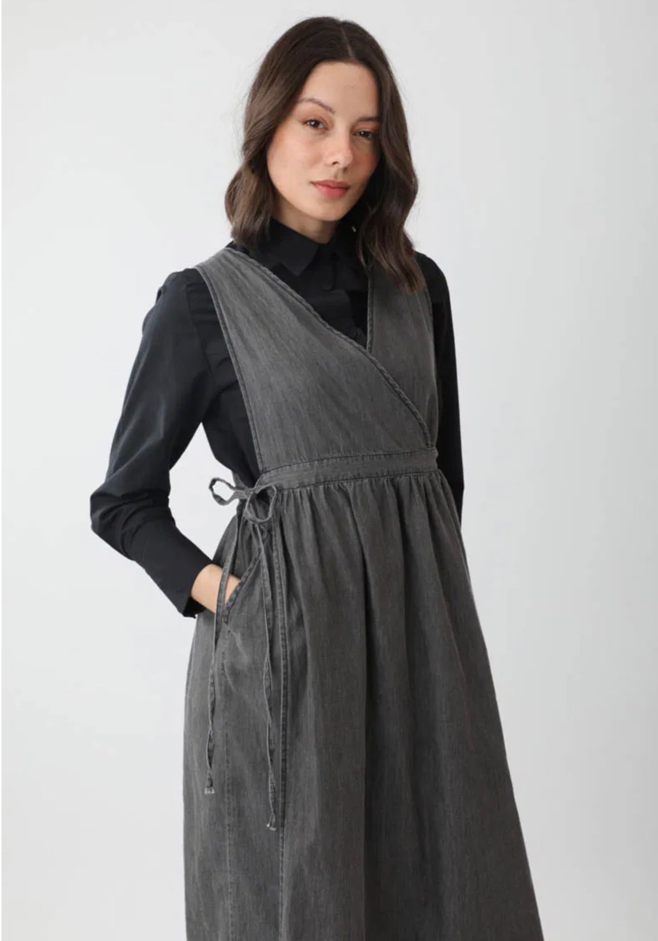 Berin Denim Gilet Jurk