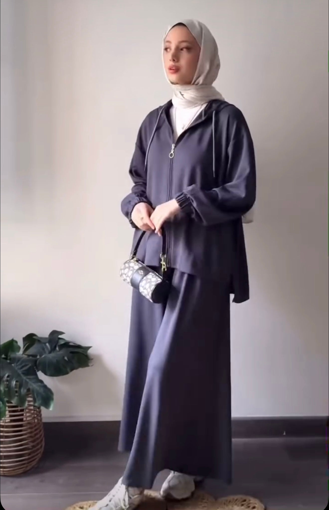 Lara twinset Grijsblauw