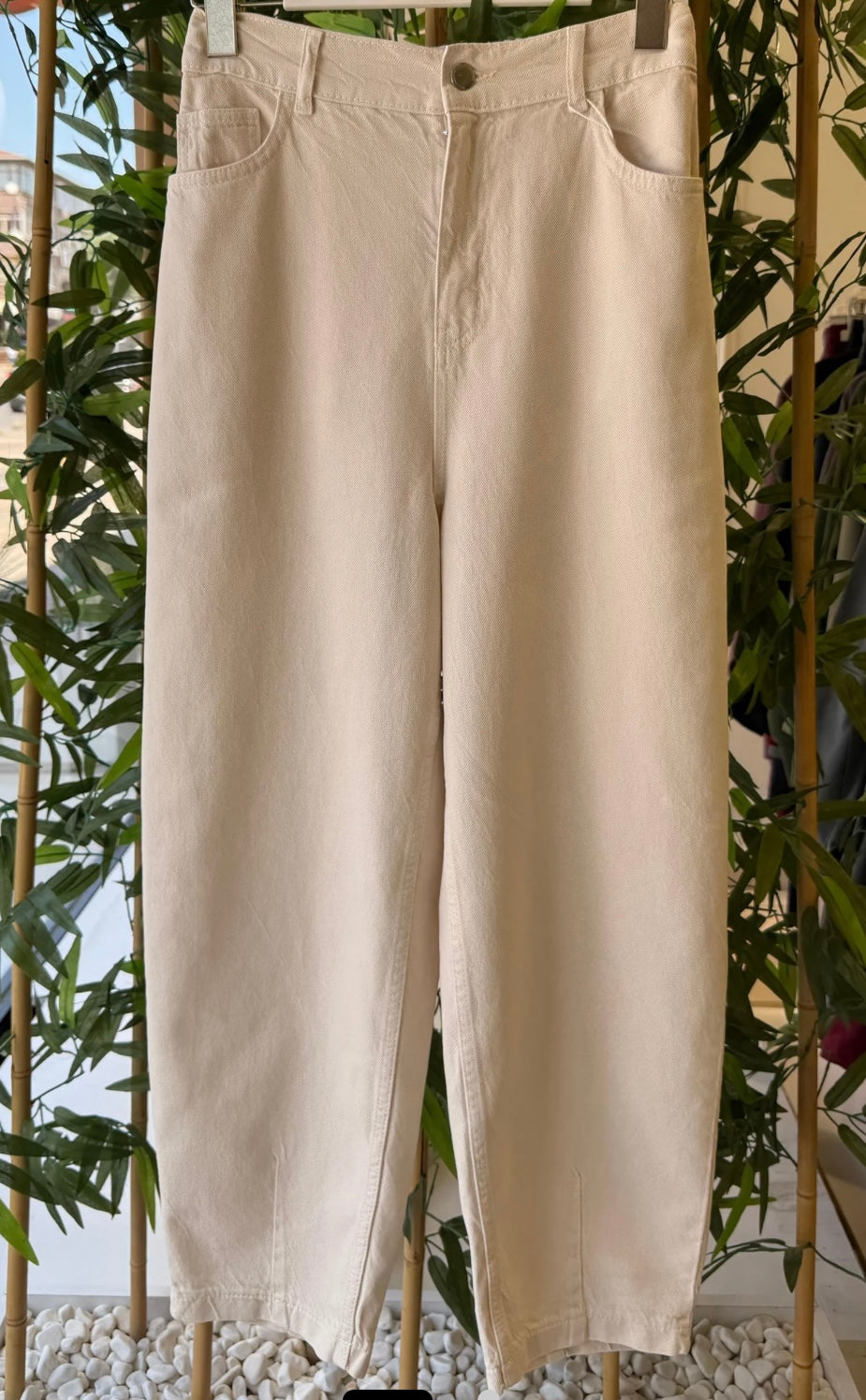 Laila denim broek