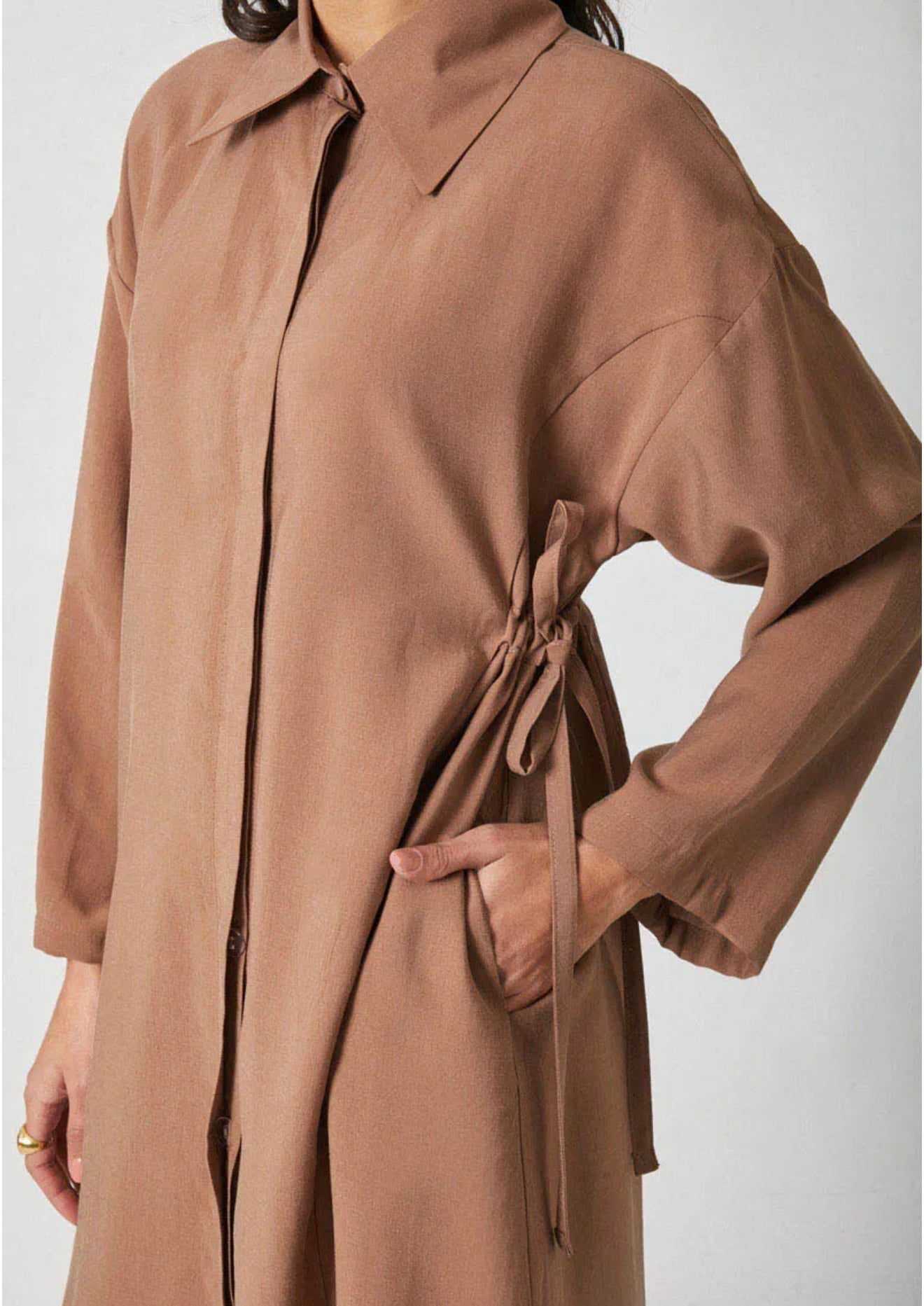 Tuniek set met strikdetail