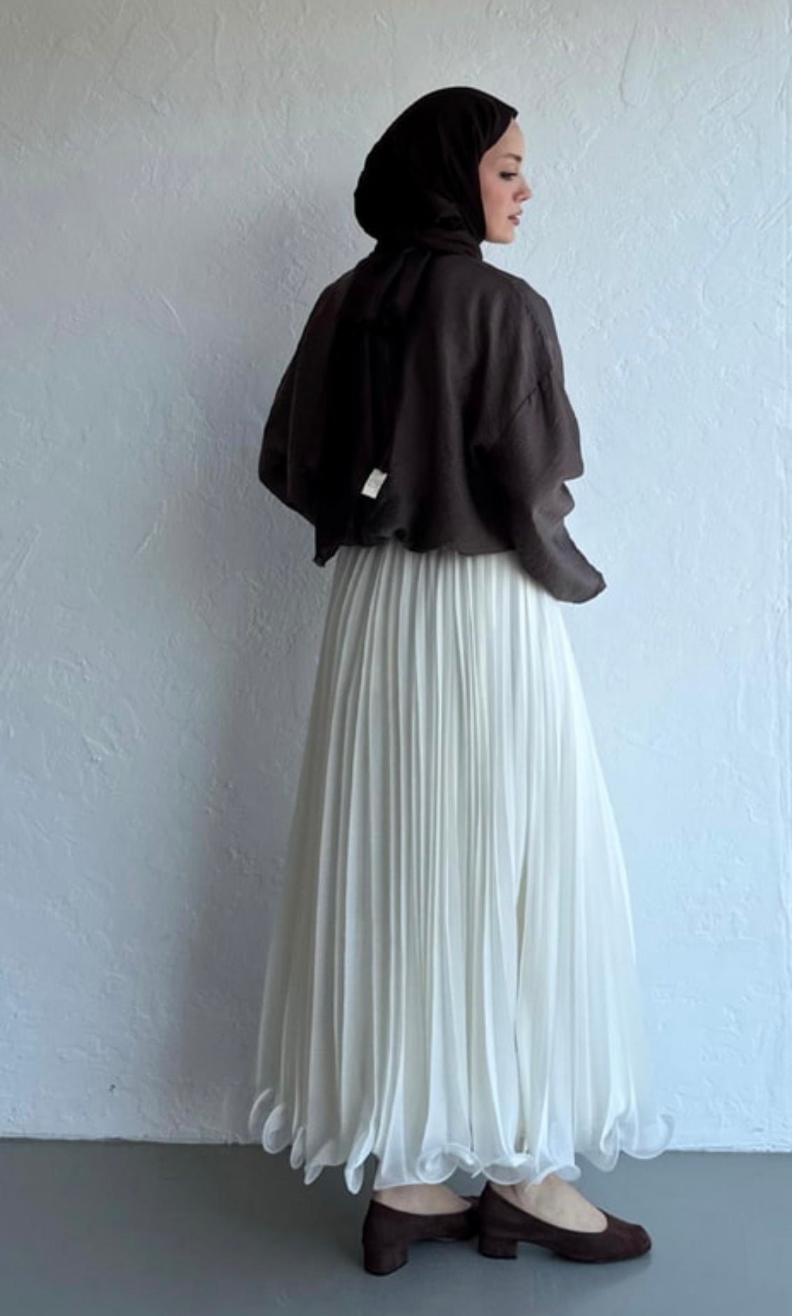 Rue Chiffon Rok Roomwit