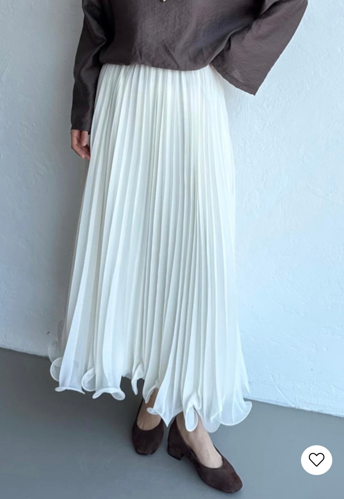 Rue Chiffon Rok Roomwit
