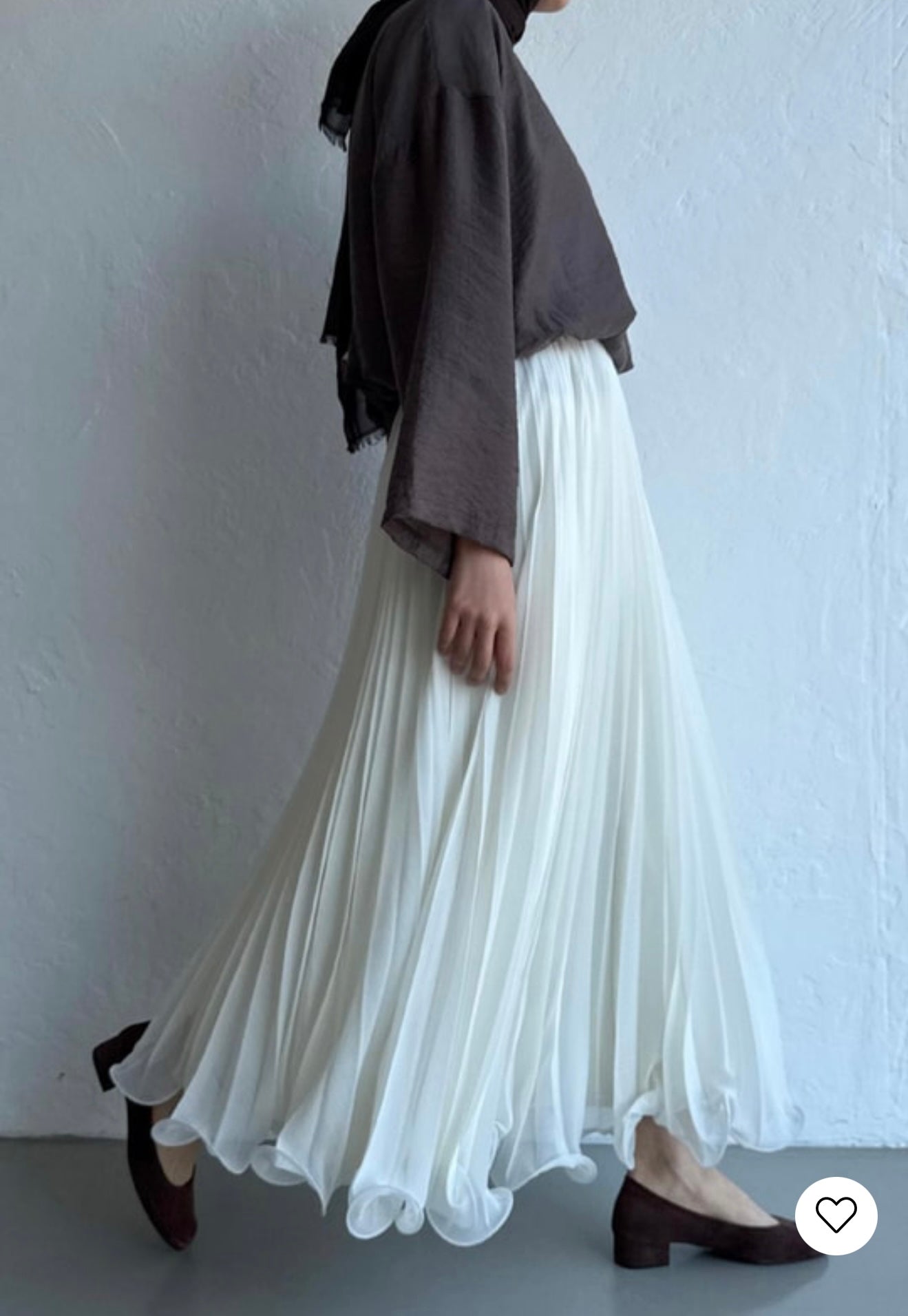 Rue Chiffon Rok Roomwit