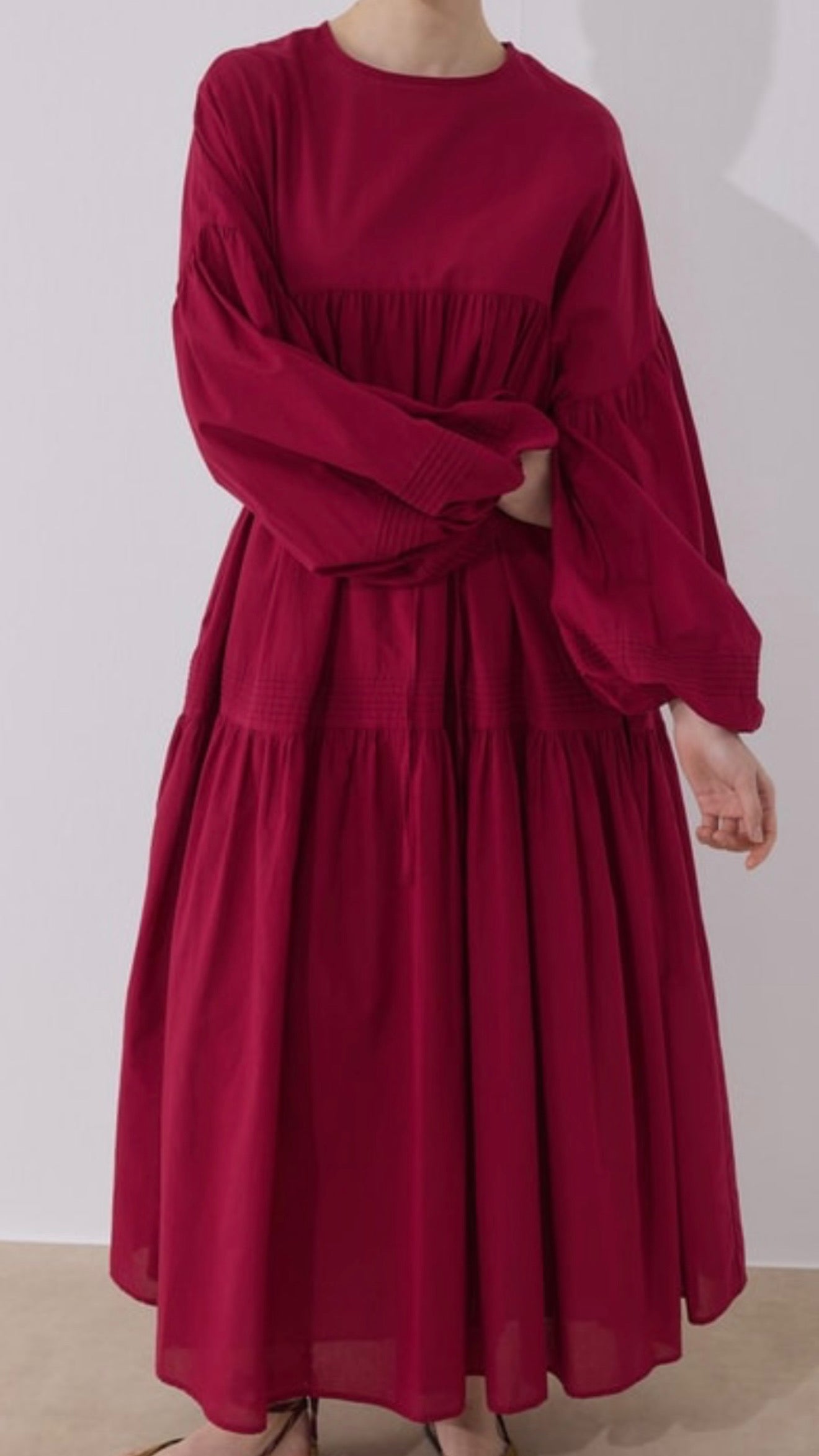 Vual Soho Jurk Wijnrood