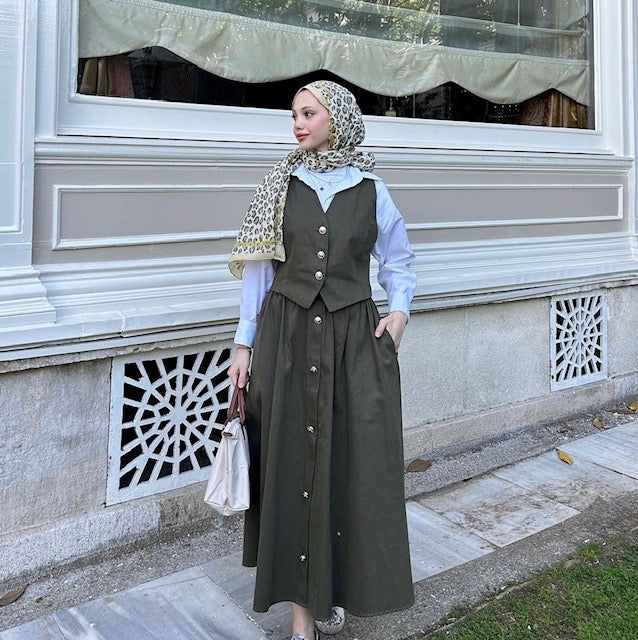 Gilet Rok Set Groen