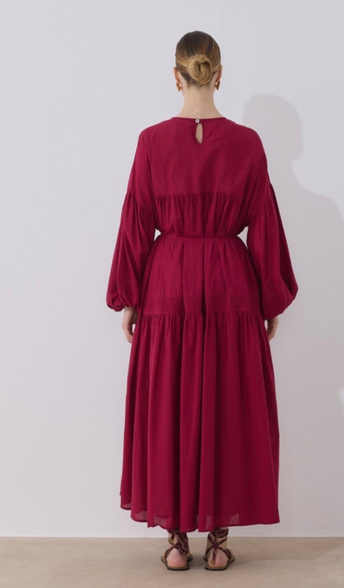 Vual Soho Jurk Wijnrood