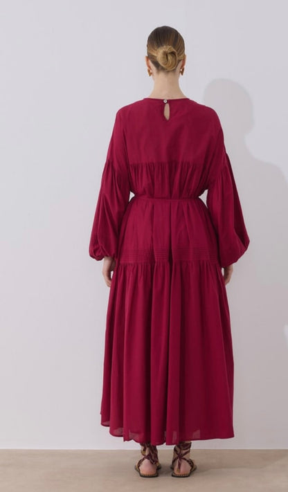 Vual Soho Jurk Wijnrood
