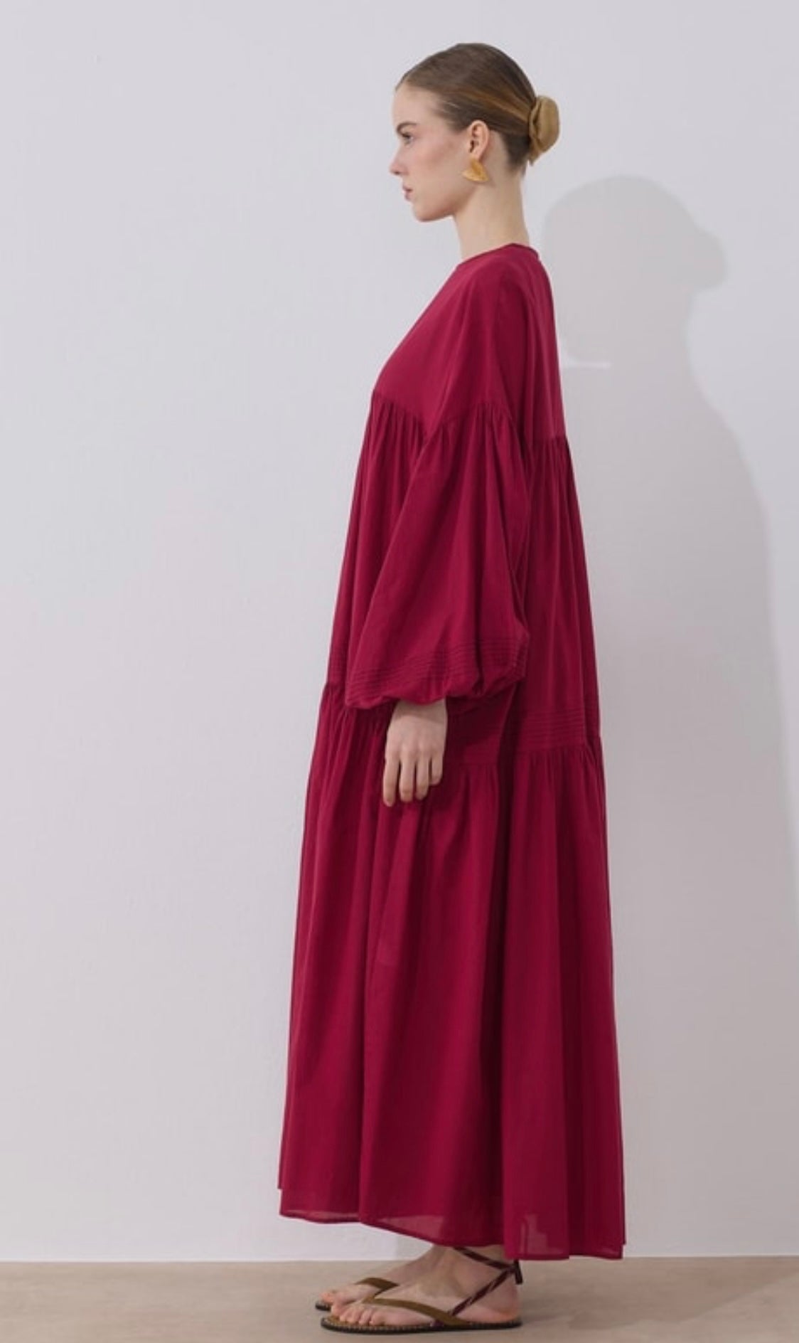 Vual Soho Jurk Wijnrood
