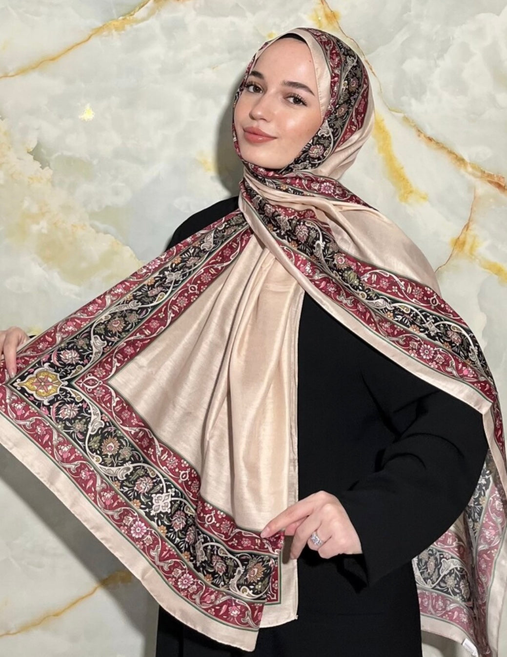 Royal sjaal beige